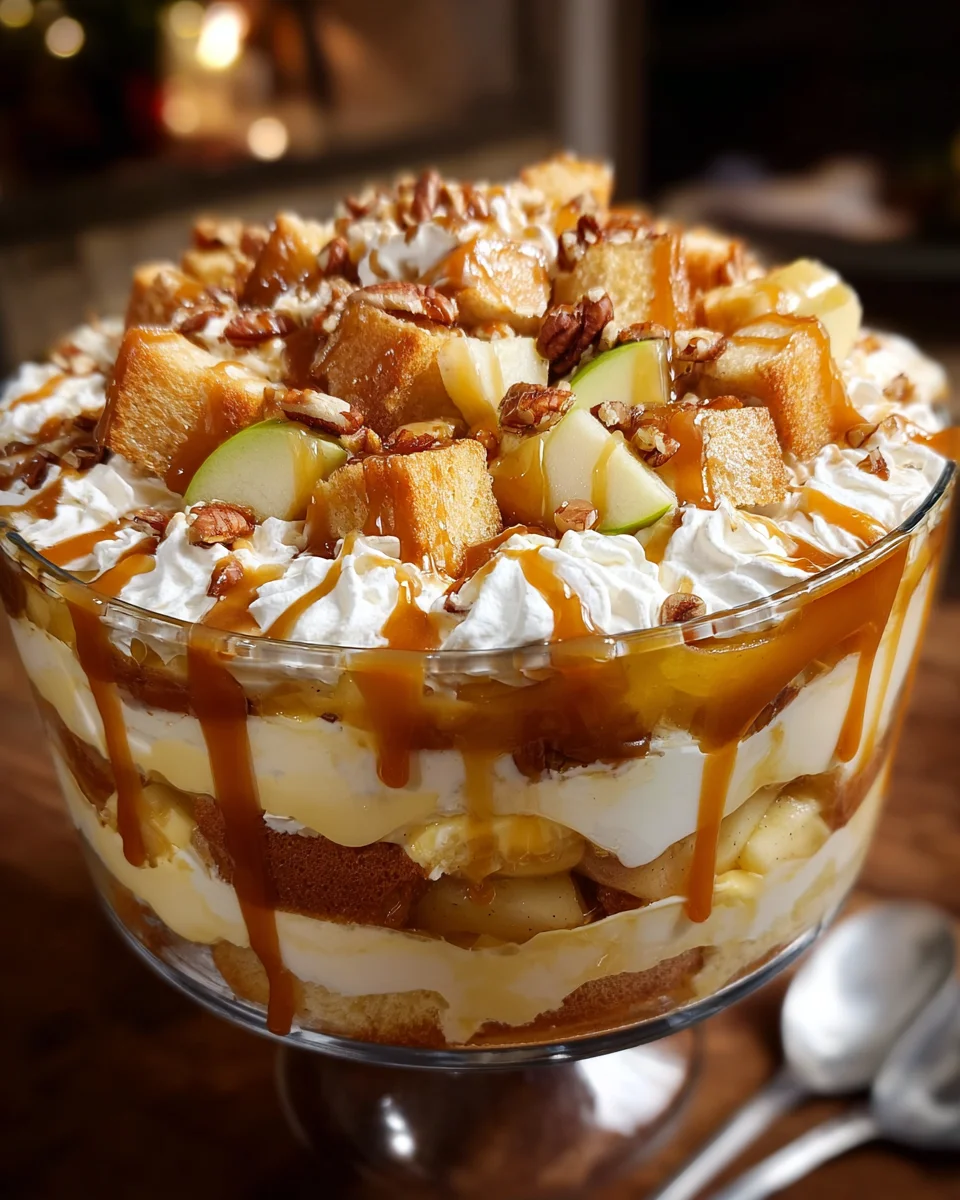 Caramel Apple Trifle Layers