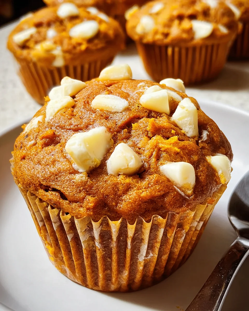 Pumpkin Muffins White Chocolate
