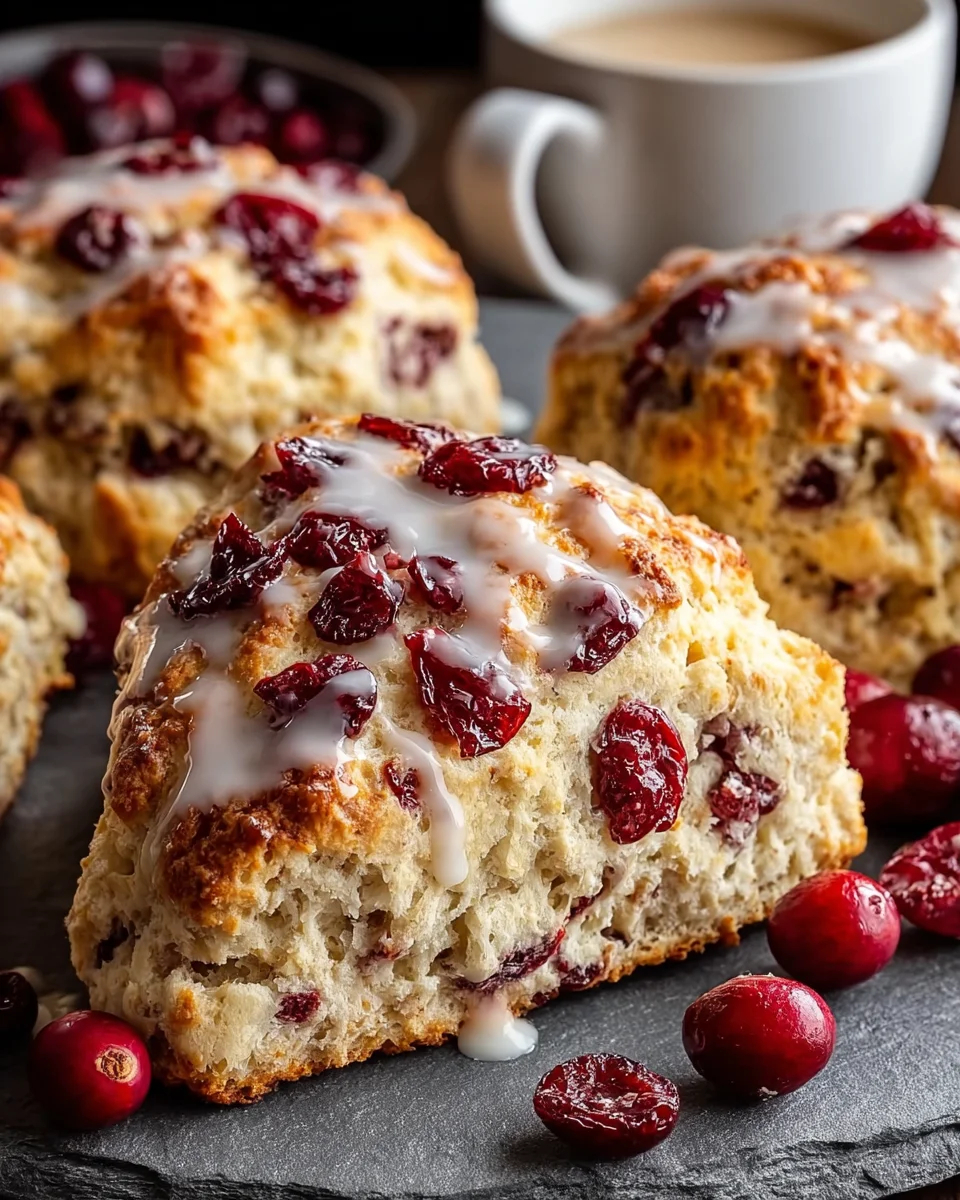 Cranberry Orange Maple Scones