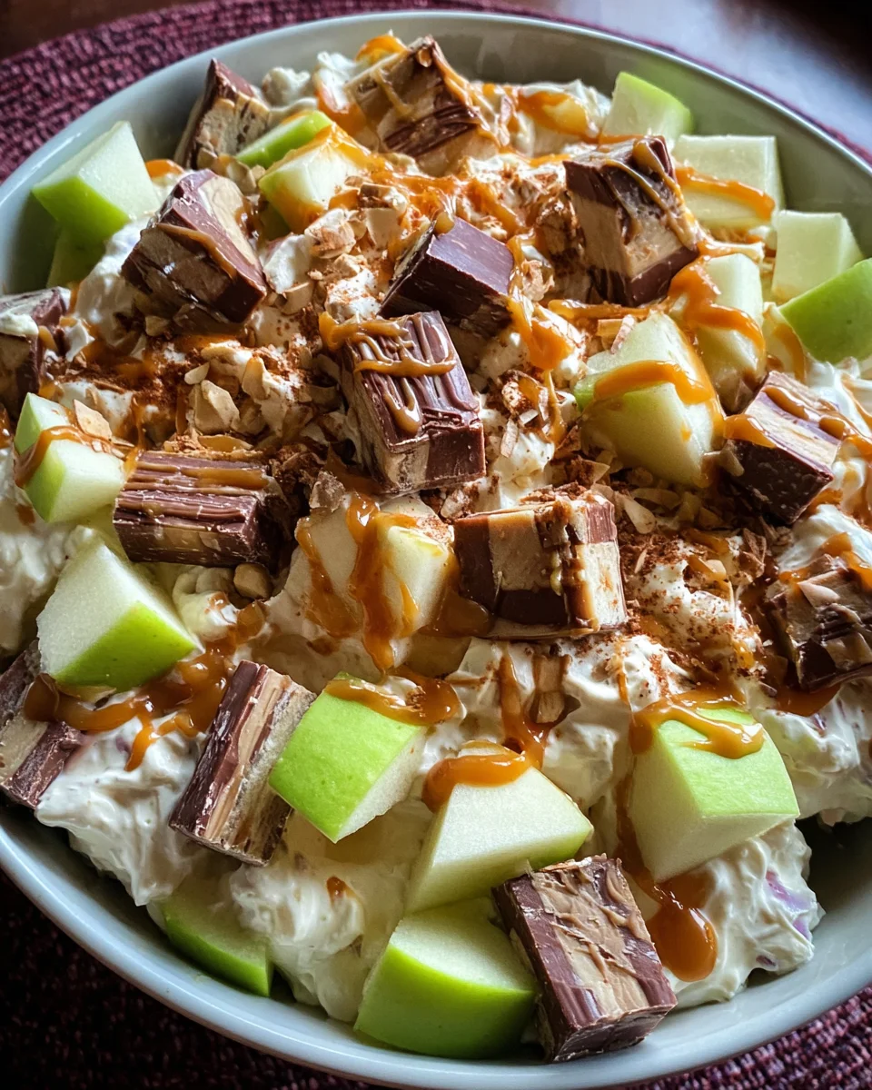 Snickers Caramel Apple Salad