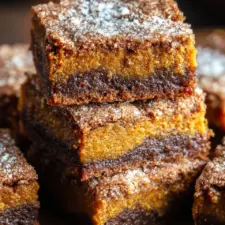 Pumpkin Snickerdoodle Brownies