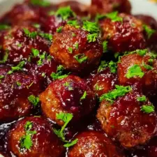 Christmas Cranberry Meatballs