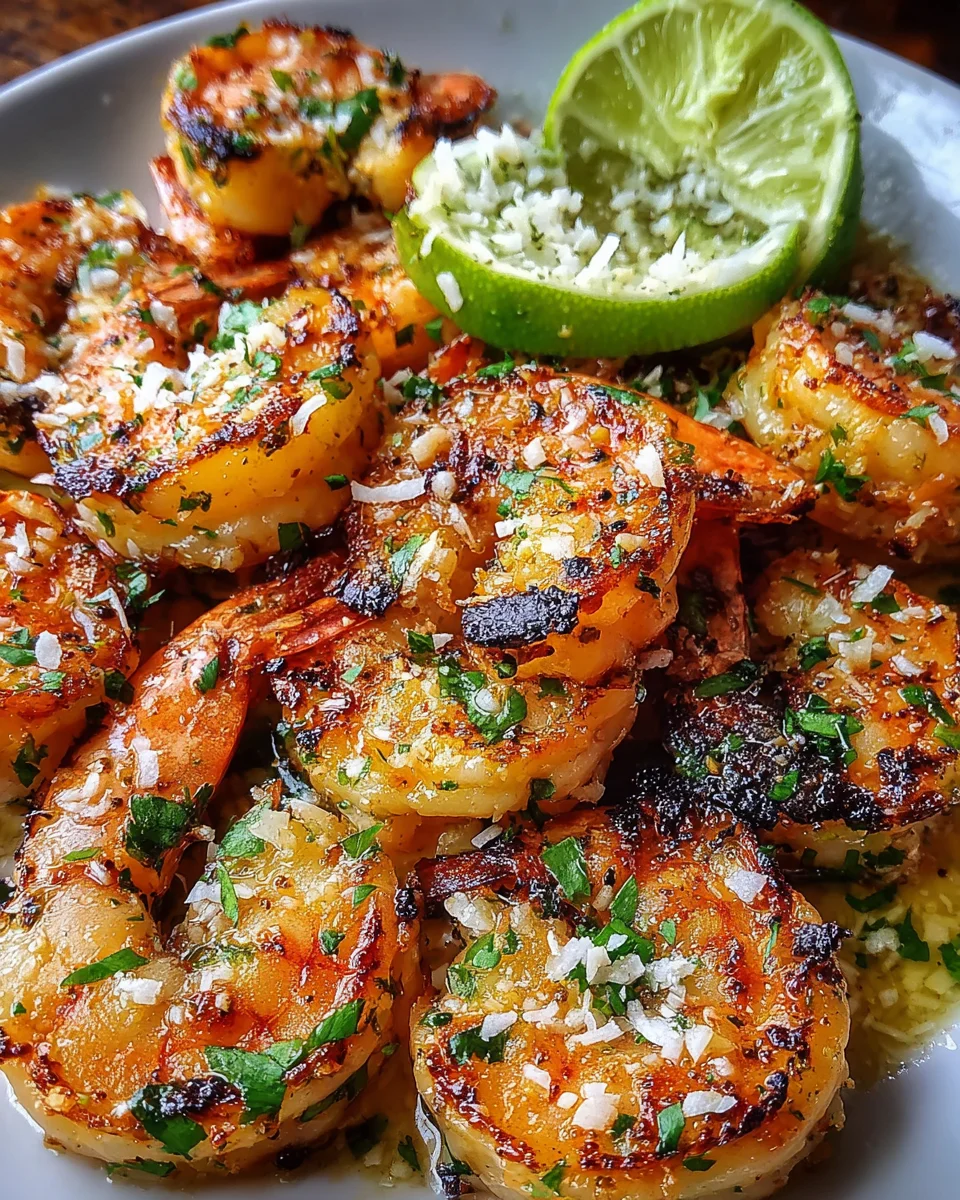Grilled Coconut Lime Shrimp