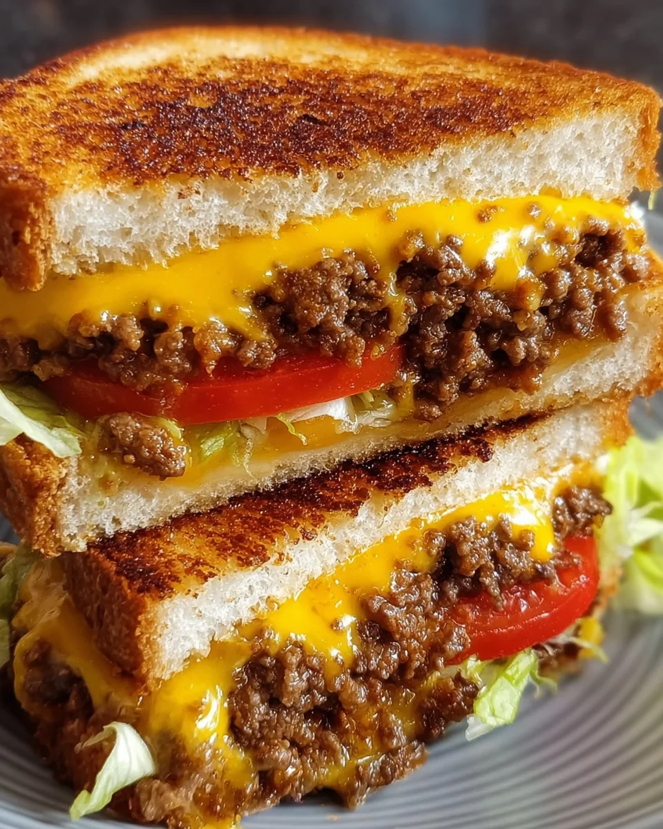 Cheeseburger Grilled Cheese Fusion