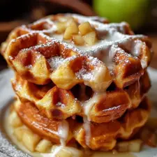 Apple Fritter Waffle Donuts
