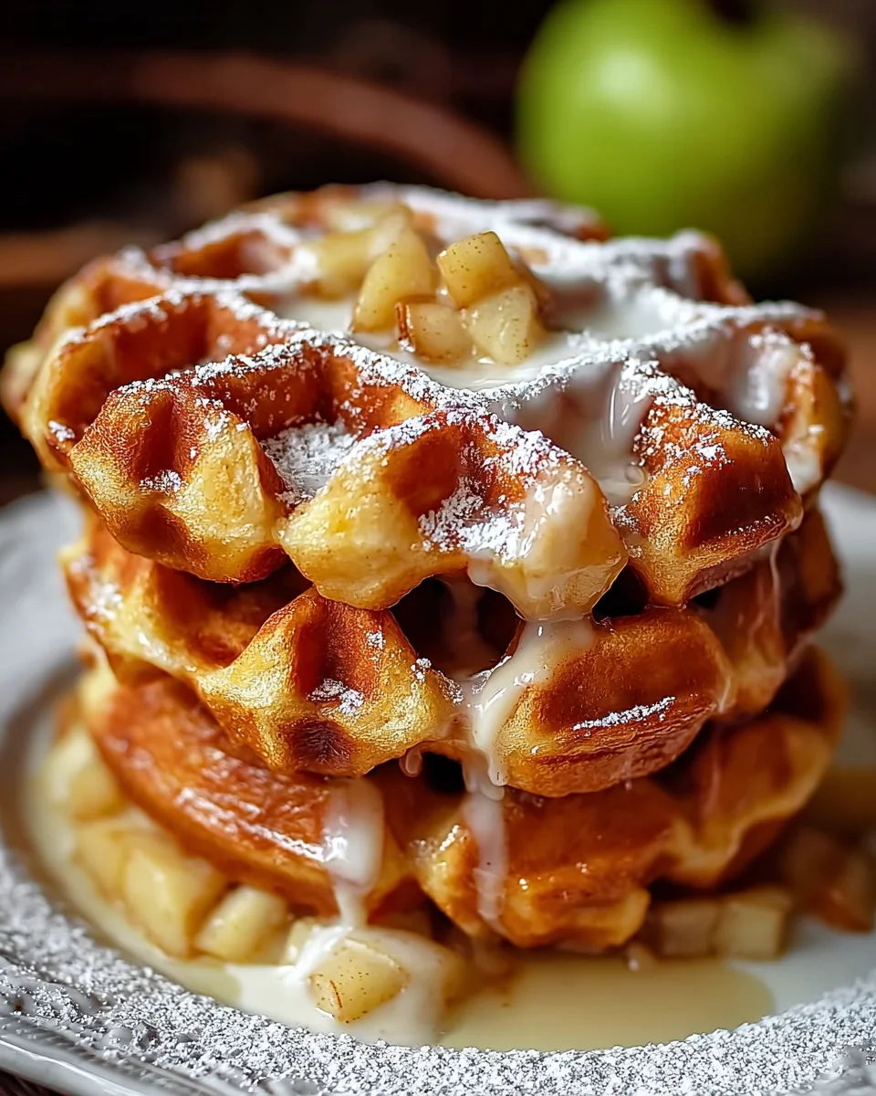 Apple Fritter Waffle Donuts