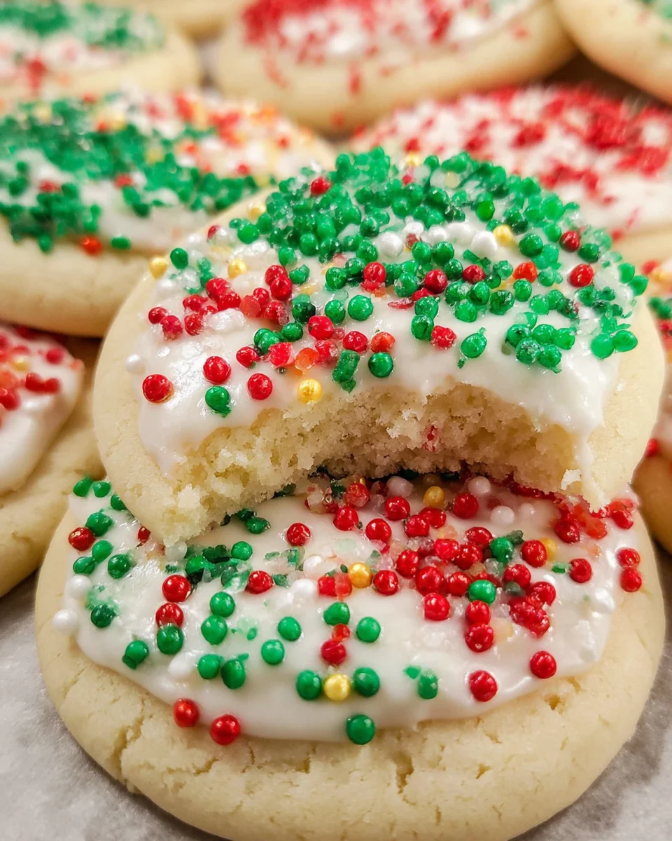 Christmas Sprinkle Sugar Cookies