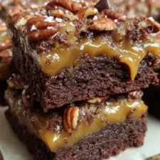 Cake Mix Caramel Brownies