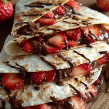 Nutella Strawberry Quesadilla
