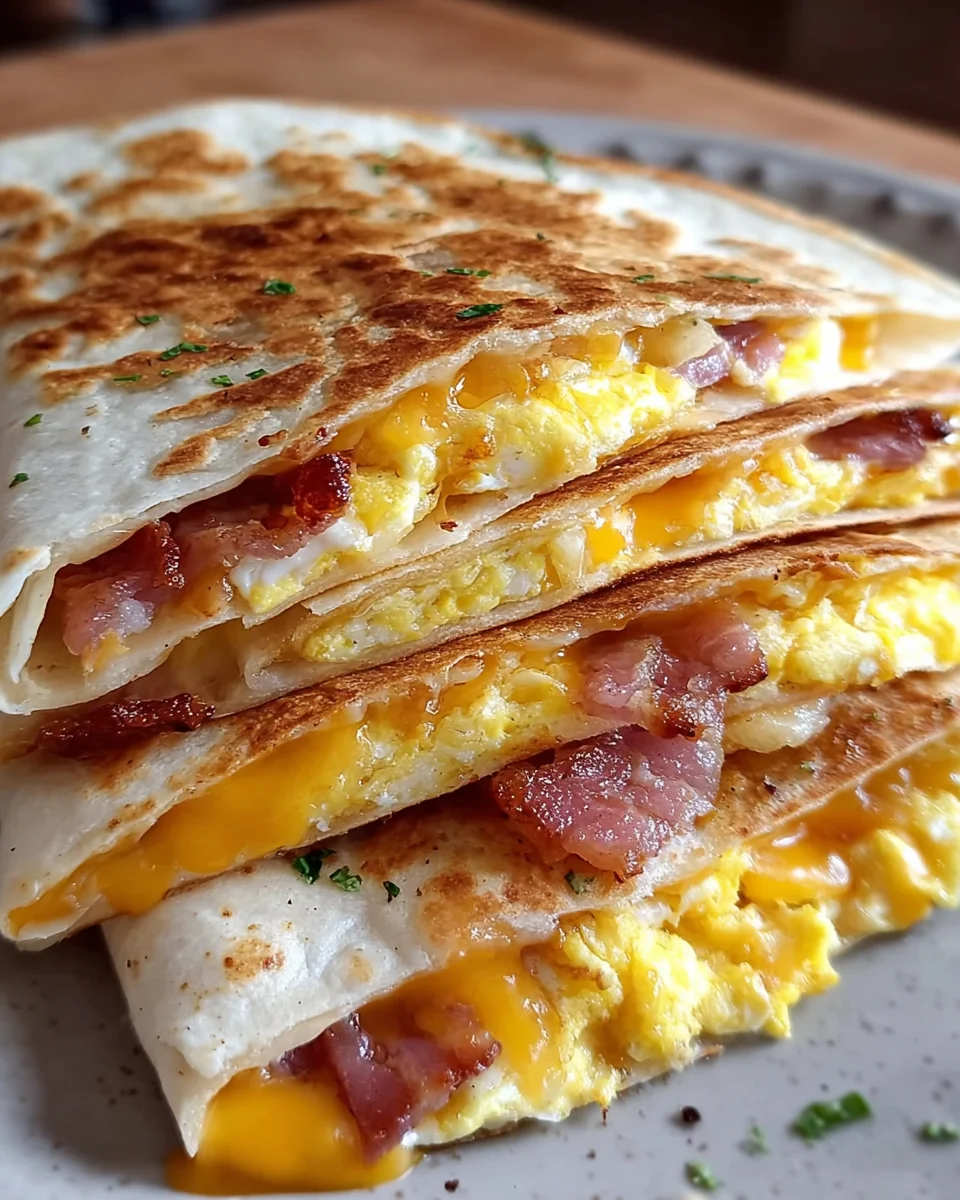 Bacon Egg Cheese Quesadillas