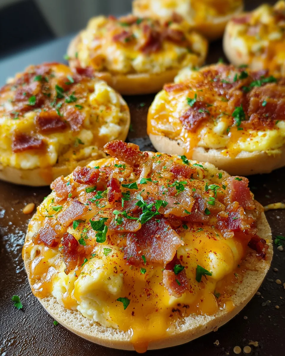 English Muffin Breakfast Pizzas