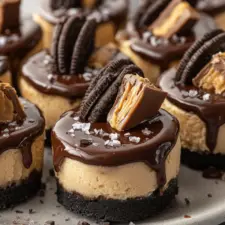 Peanut Butter Oreo Cheesecake Bites