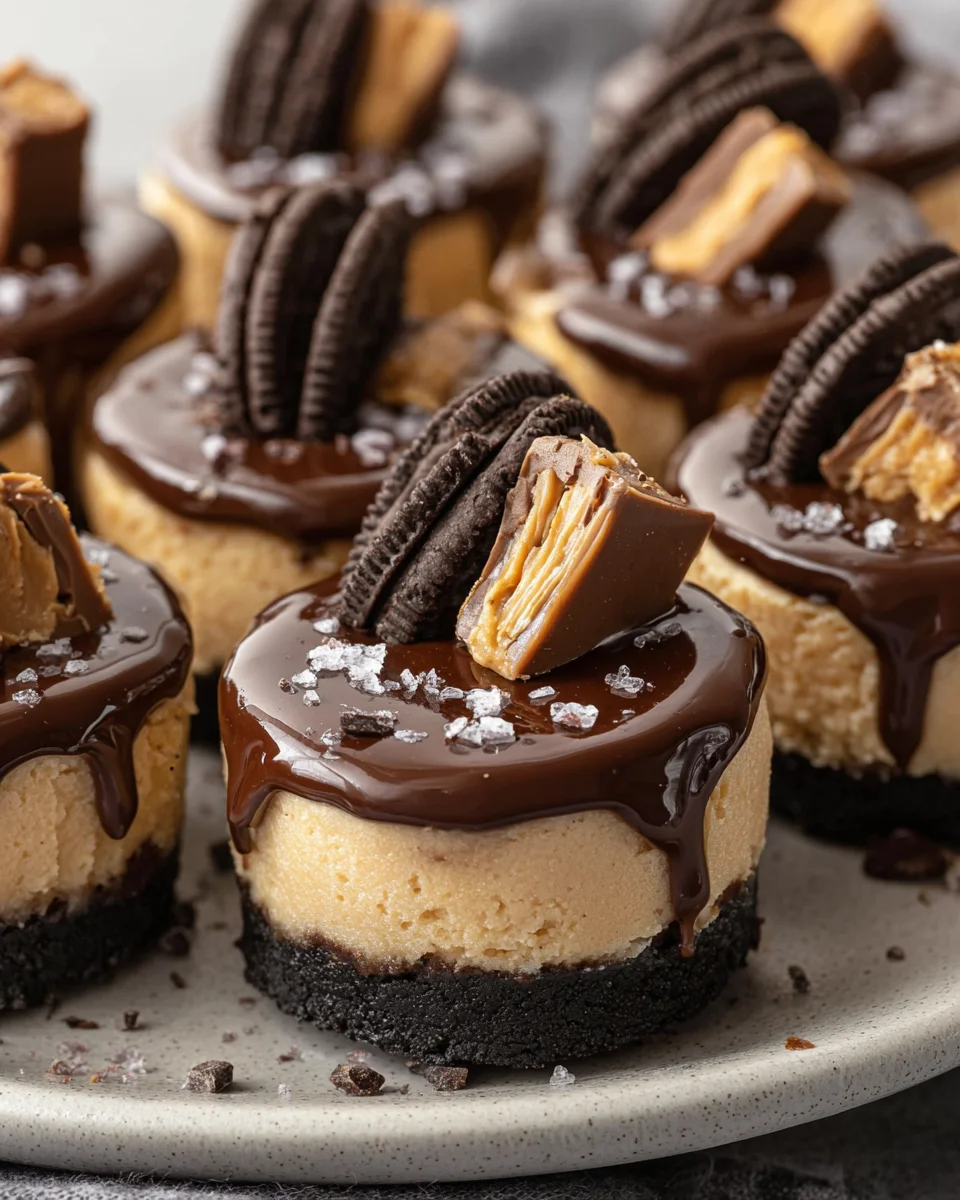 Peanut Butter Oreo Cheesecake Bites