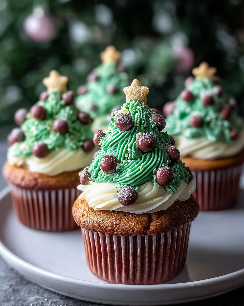 Christmas Tree Cupcake