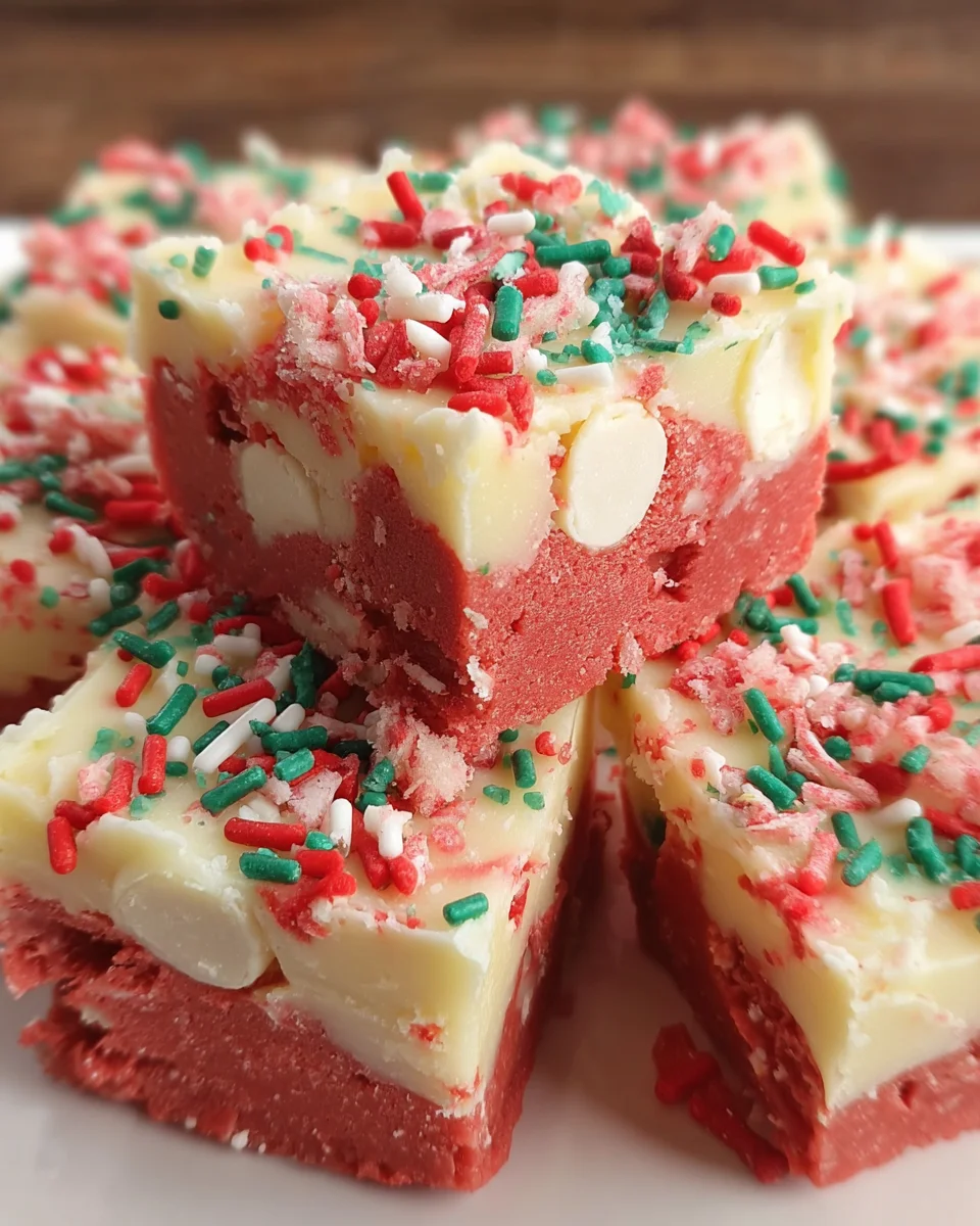 Christmas Cake Batter Fudge