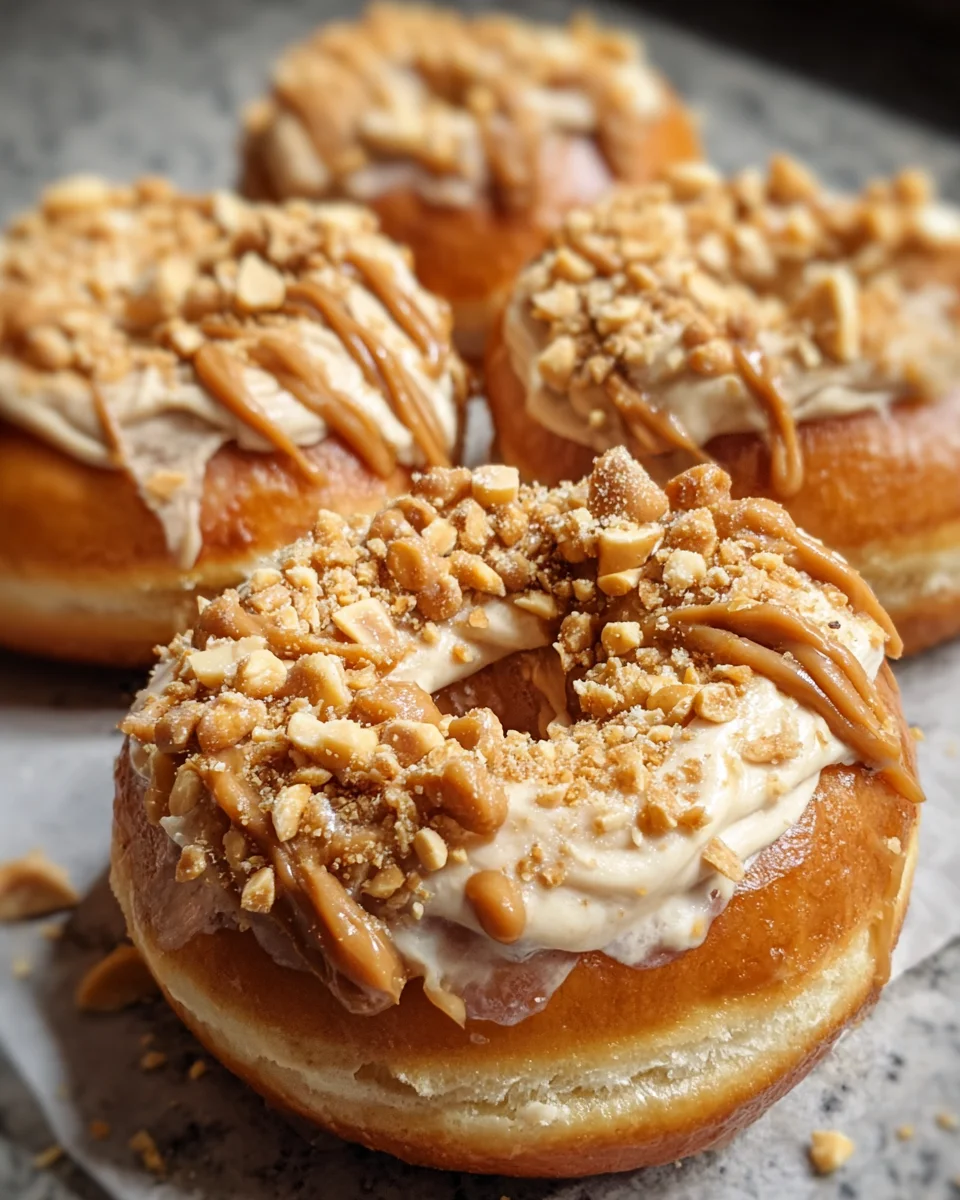Peanut Butter Cheesecake Donuts