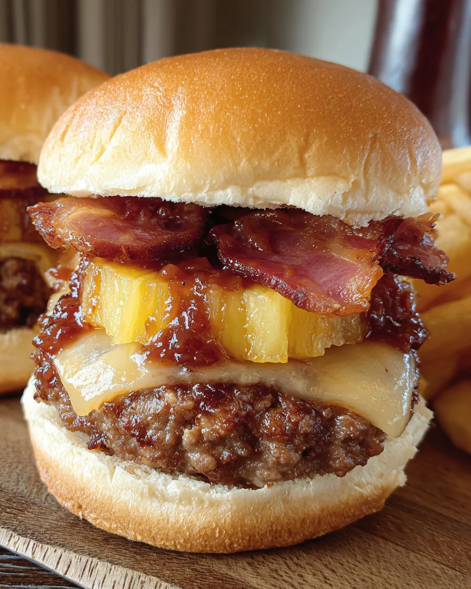 Pineapple Bacon Burger Buns