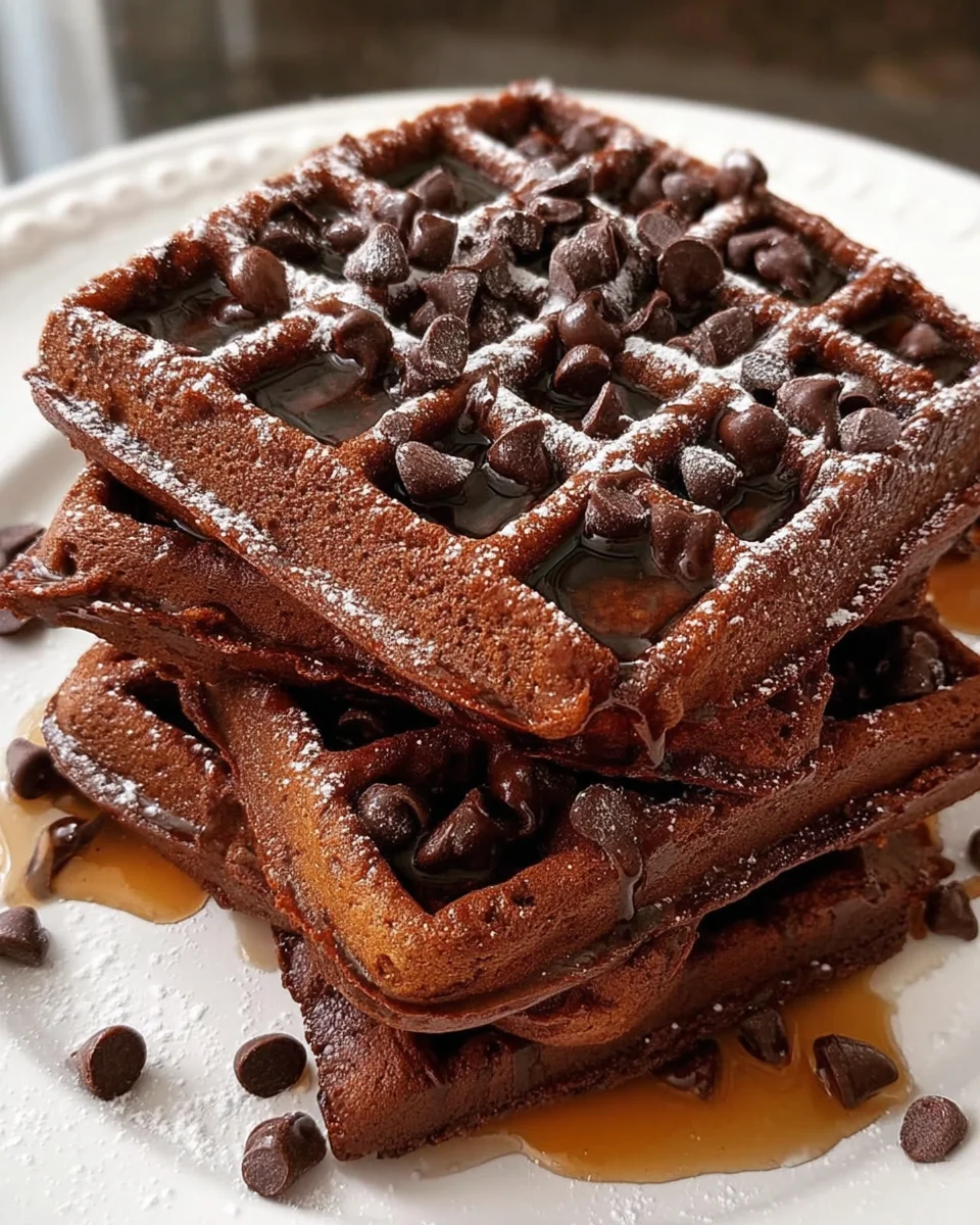 Fudgy Brownie Waffles