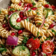 Quinoa Pasta Pomegranate Salad