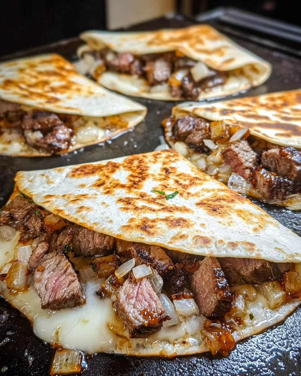 Steak Cheese Quesadillas Blackstone