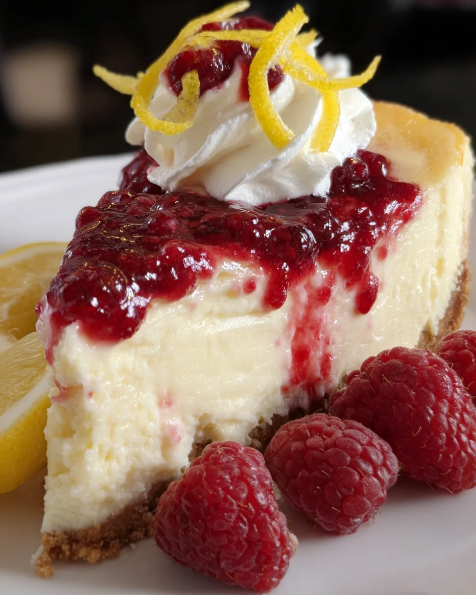 Lemon Raspberry Cheesecake