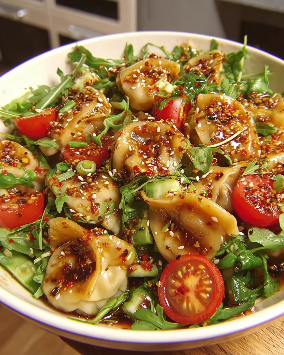 Crispy Dumpling Salad Soy Dressing