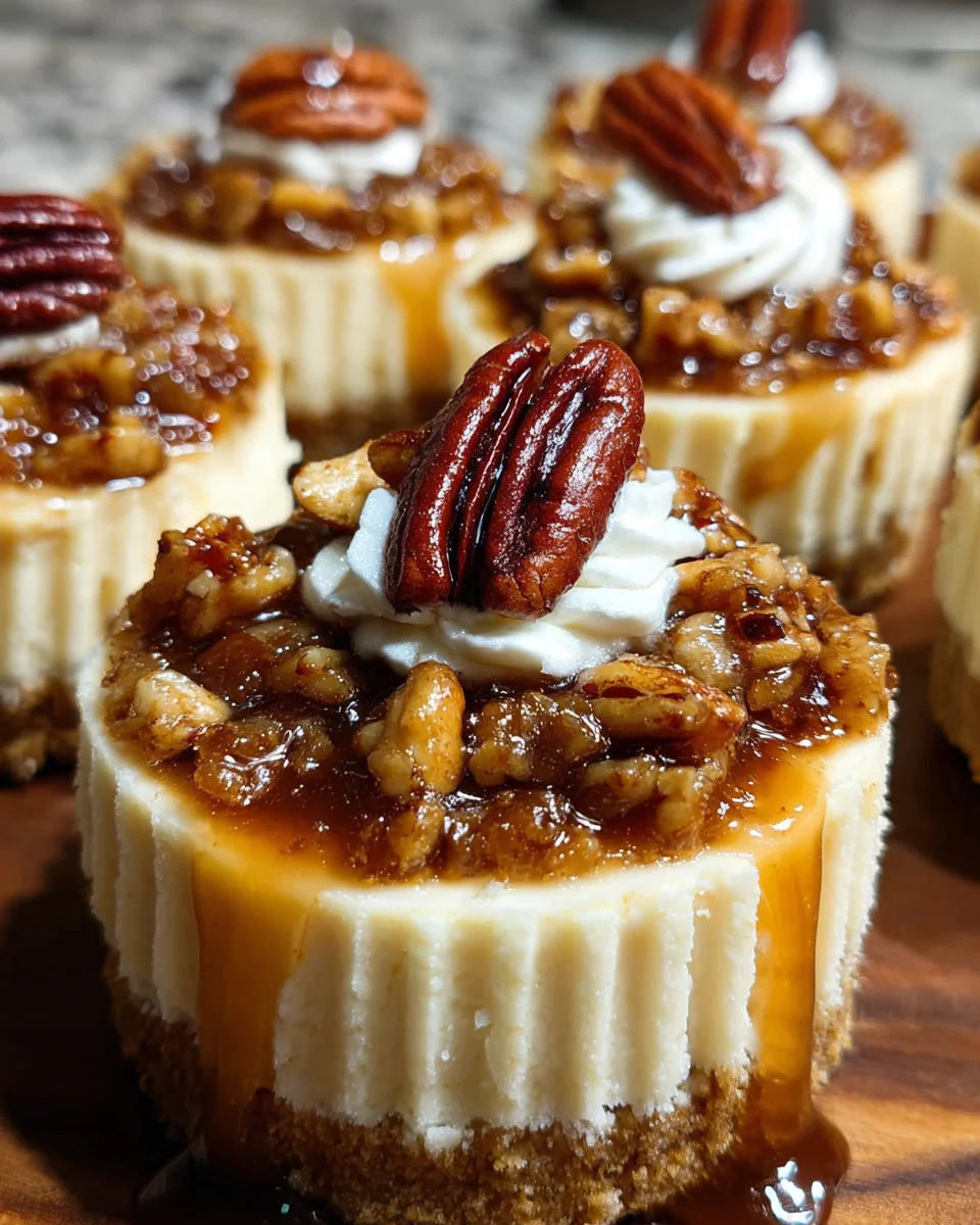 Mini Pecan Pie Cheesecakes