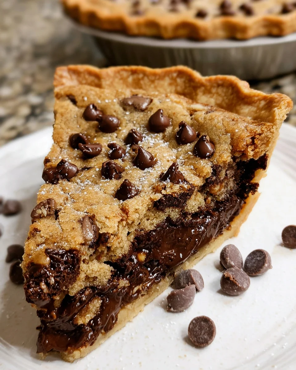 Easy Chocolate Chip Cookie Pie