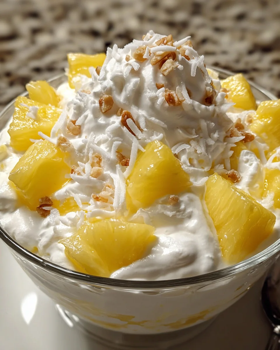 Creamy Cool Whip Pineapple Fluff