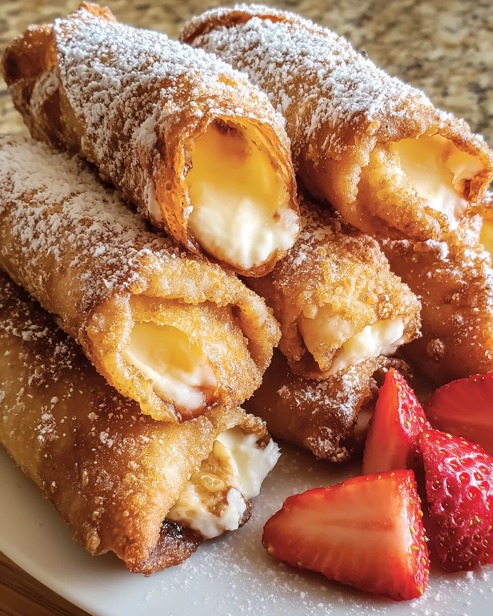 Cheesecake Egg Rolls Dessert