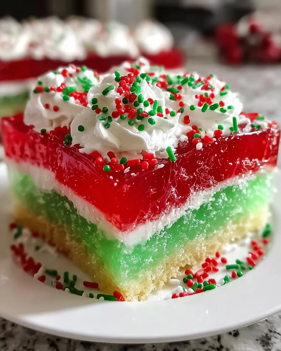 Christmas Jello Cake