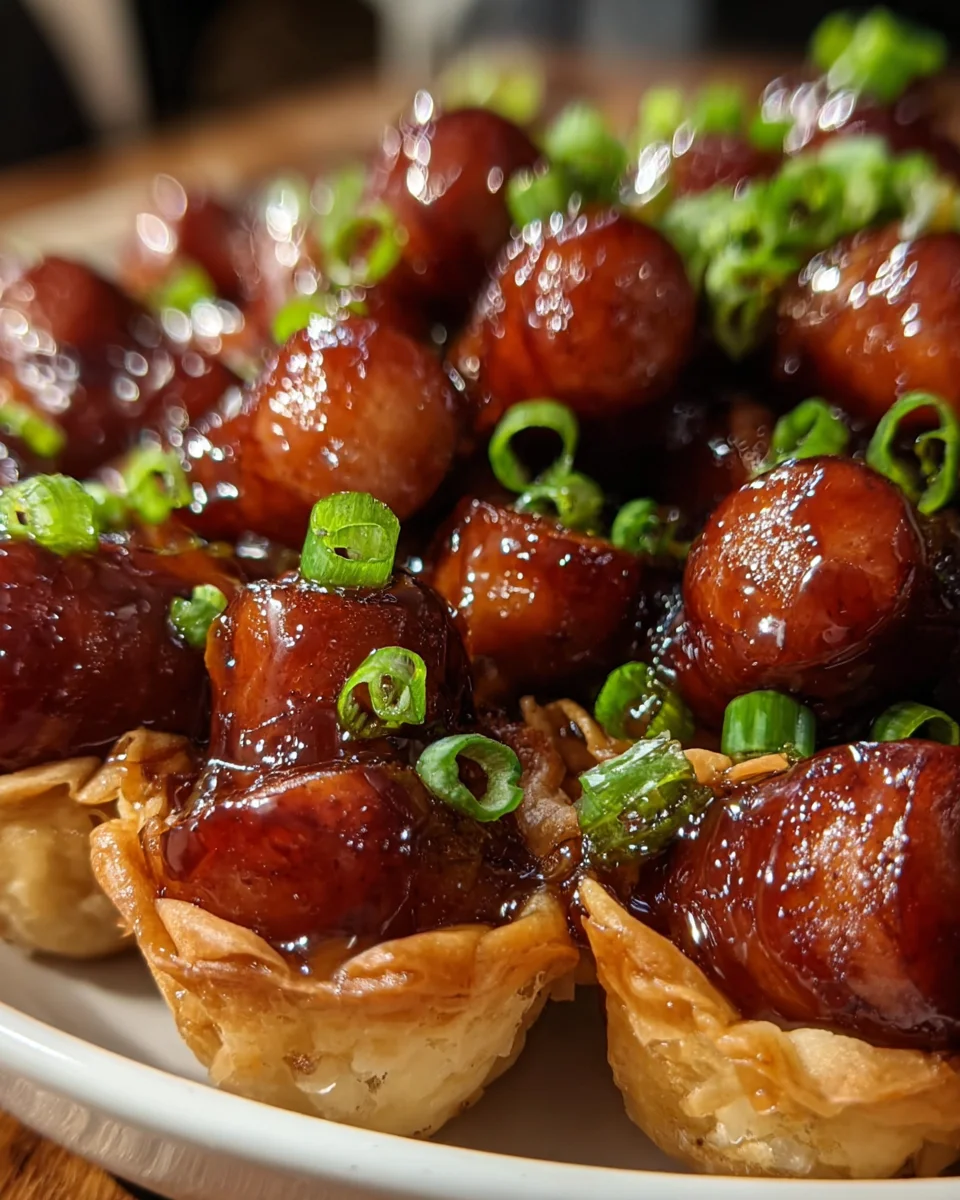 Honey Garlic Mississippi Lil’ Smokies Party Cups