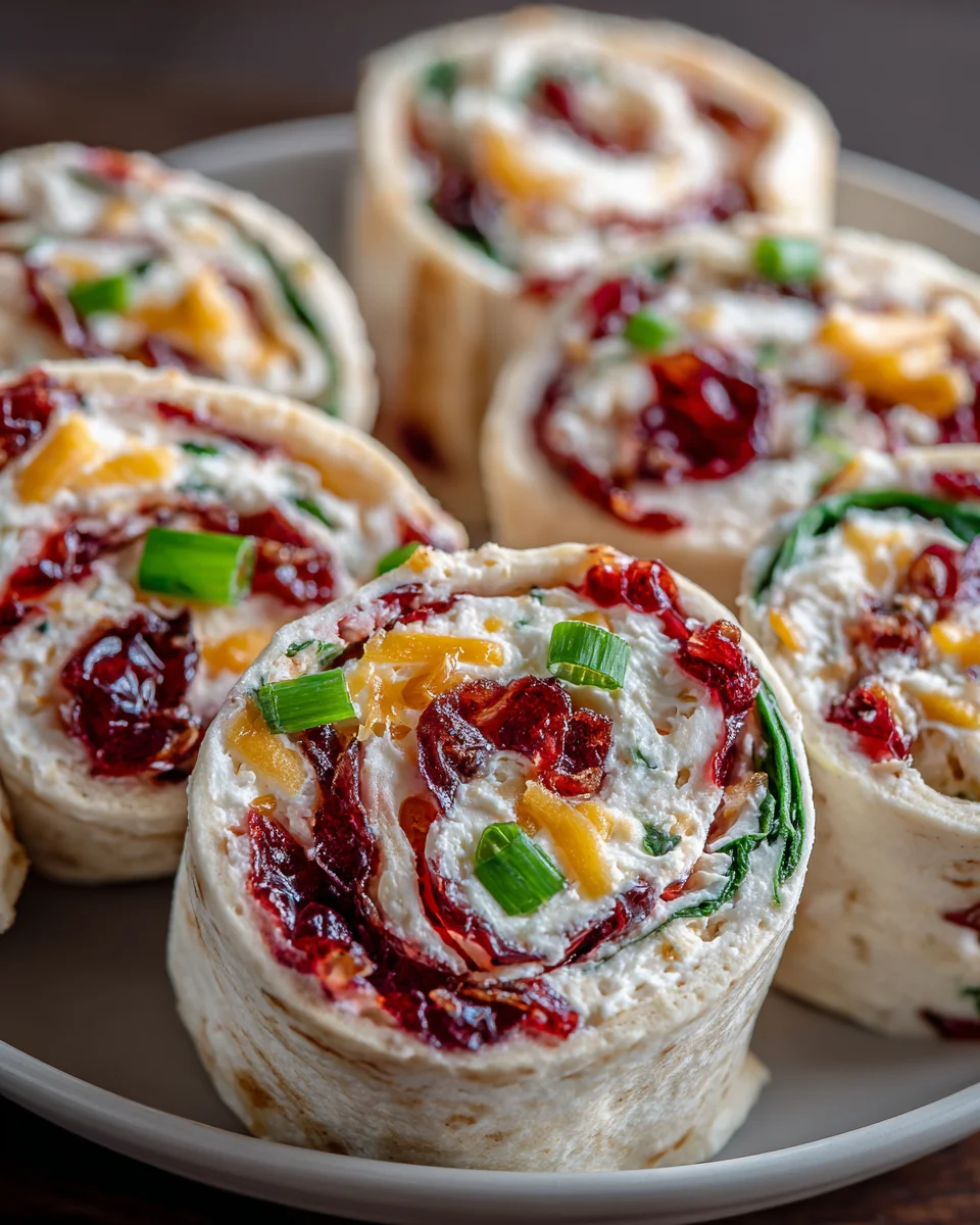 Cranberry Pepper Jelly Pinwheels