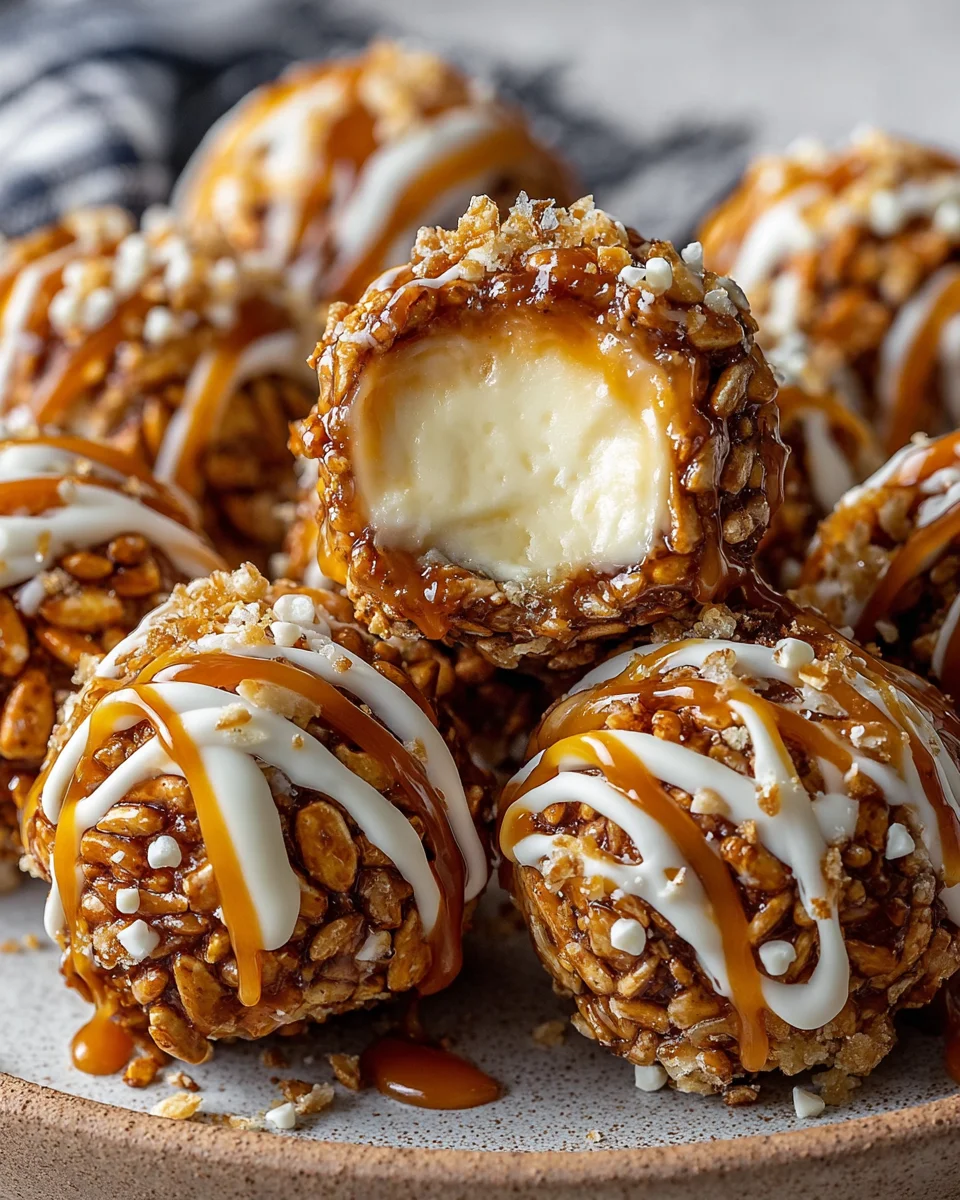 Salted Caramel Pretzel Cheesecake Balls