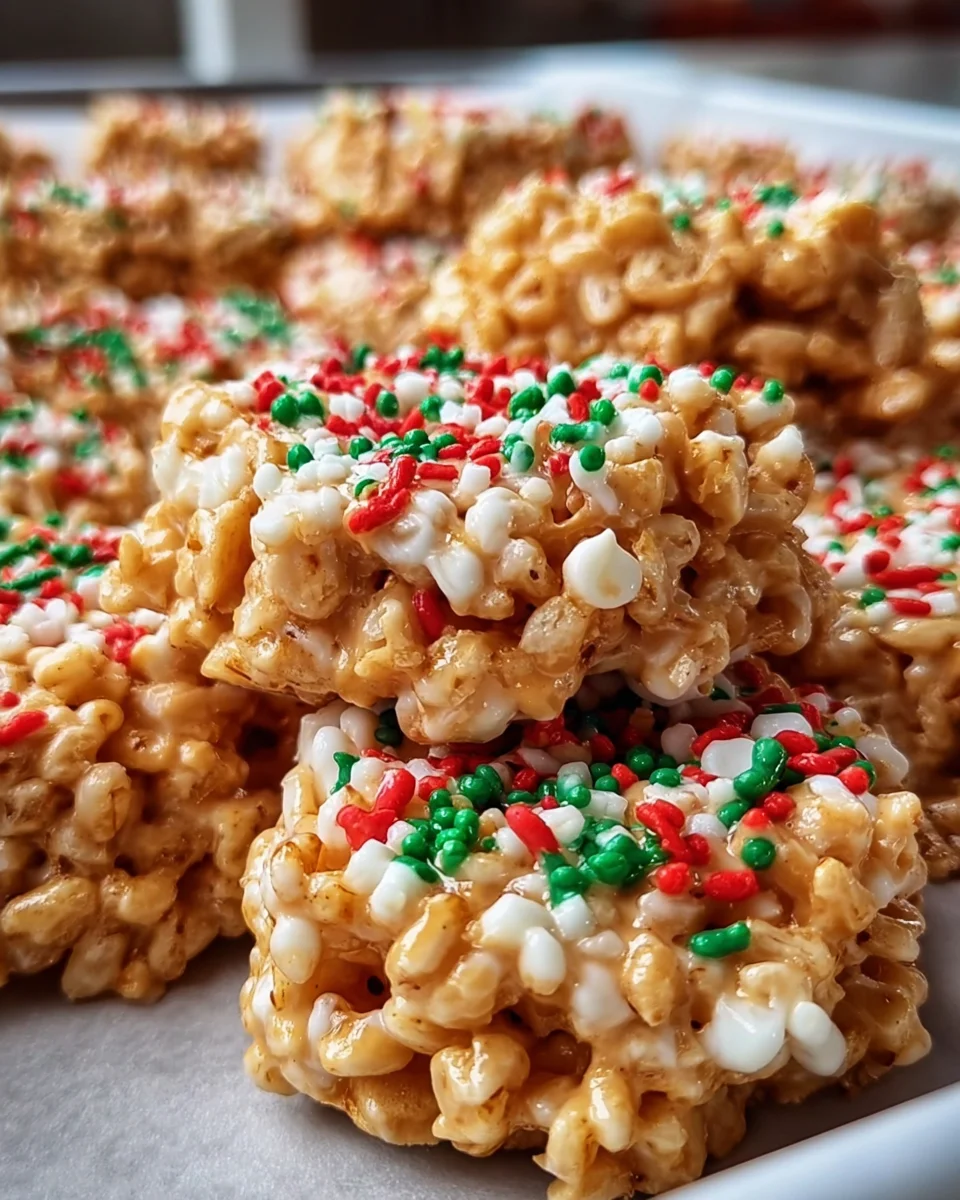4-Ingredient No-Bake Christmas Crunch Cookies