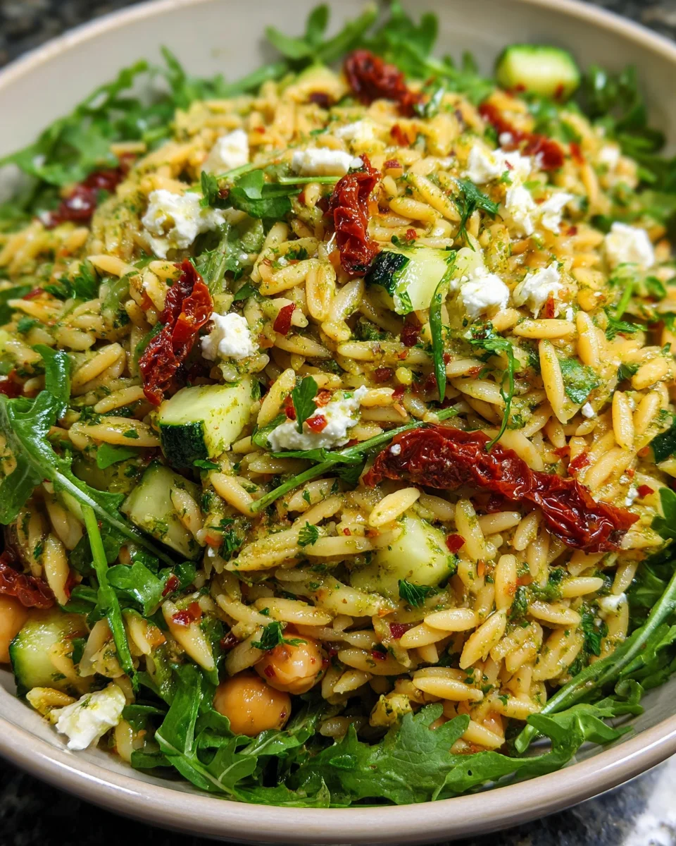 Sun Dried Tomato Orzo Pesto