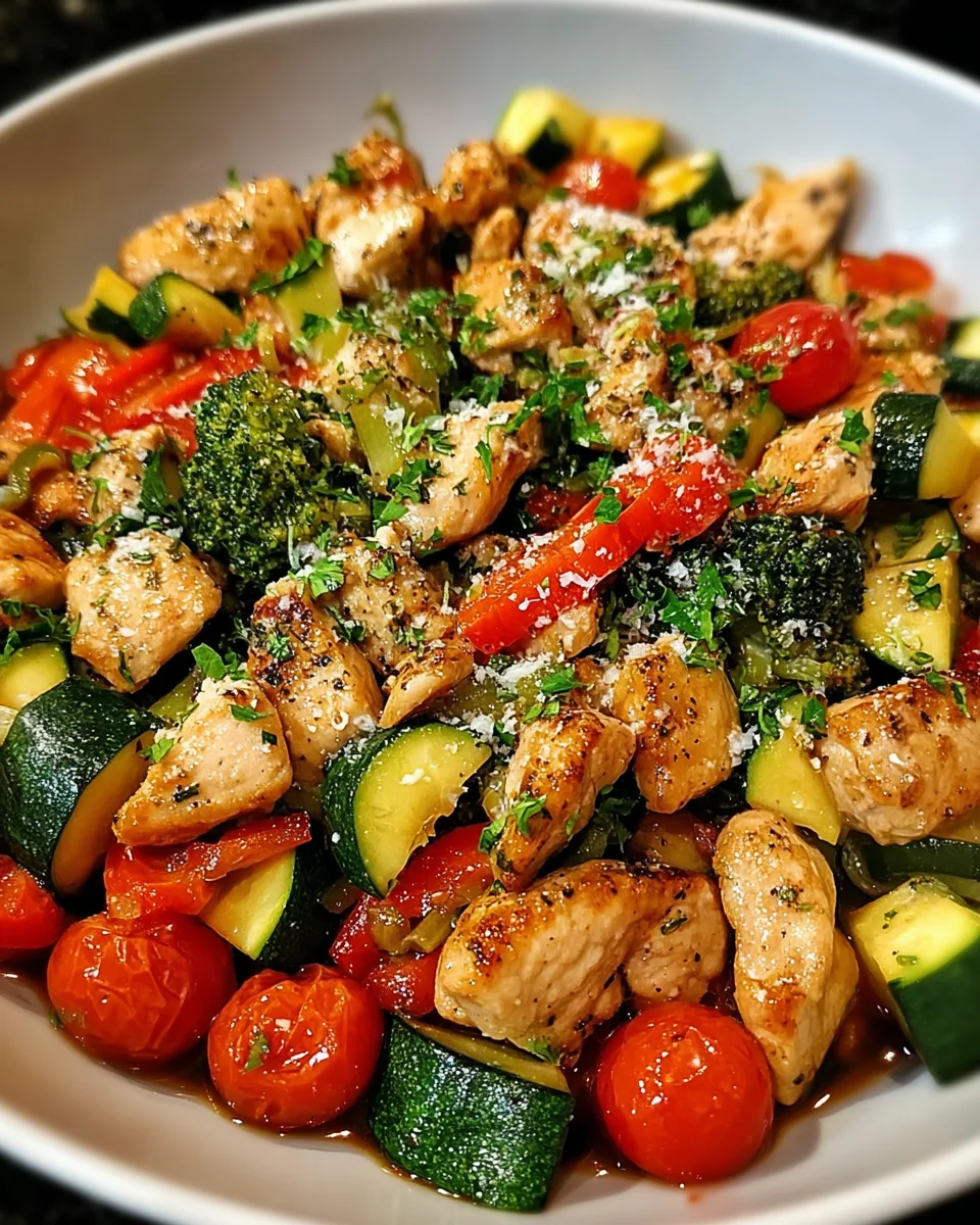 Loaded Chicken and Veggie Skillet