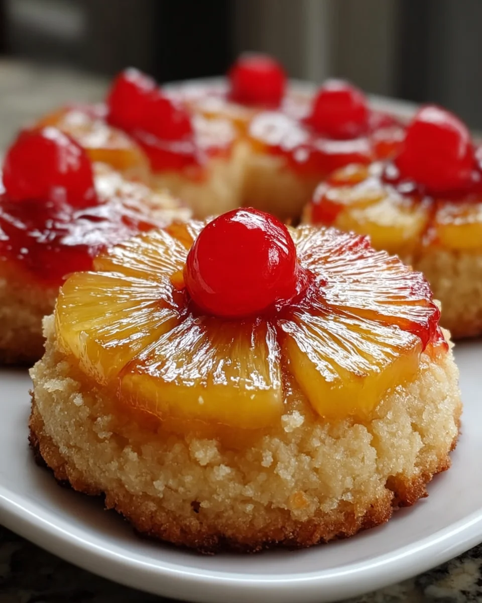 Pineapple Upside Down Sugar Cookies