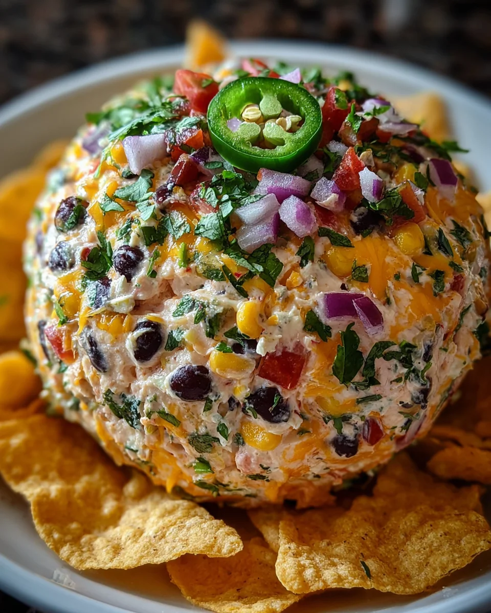 Cowboy Caviar Jalapeño Popper Cheese Ball