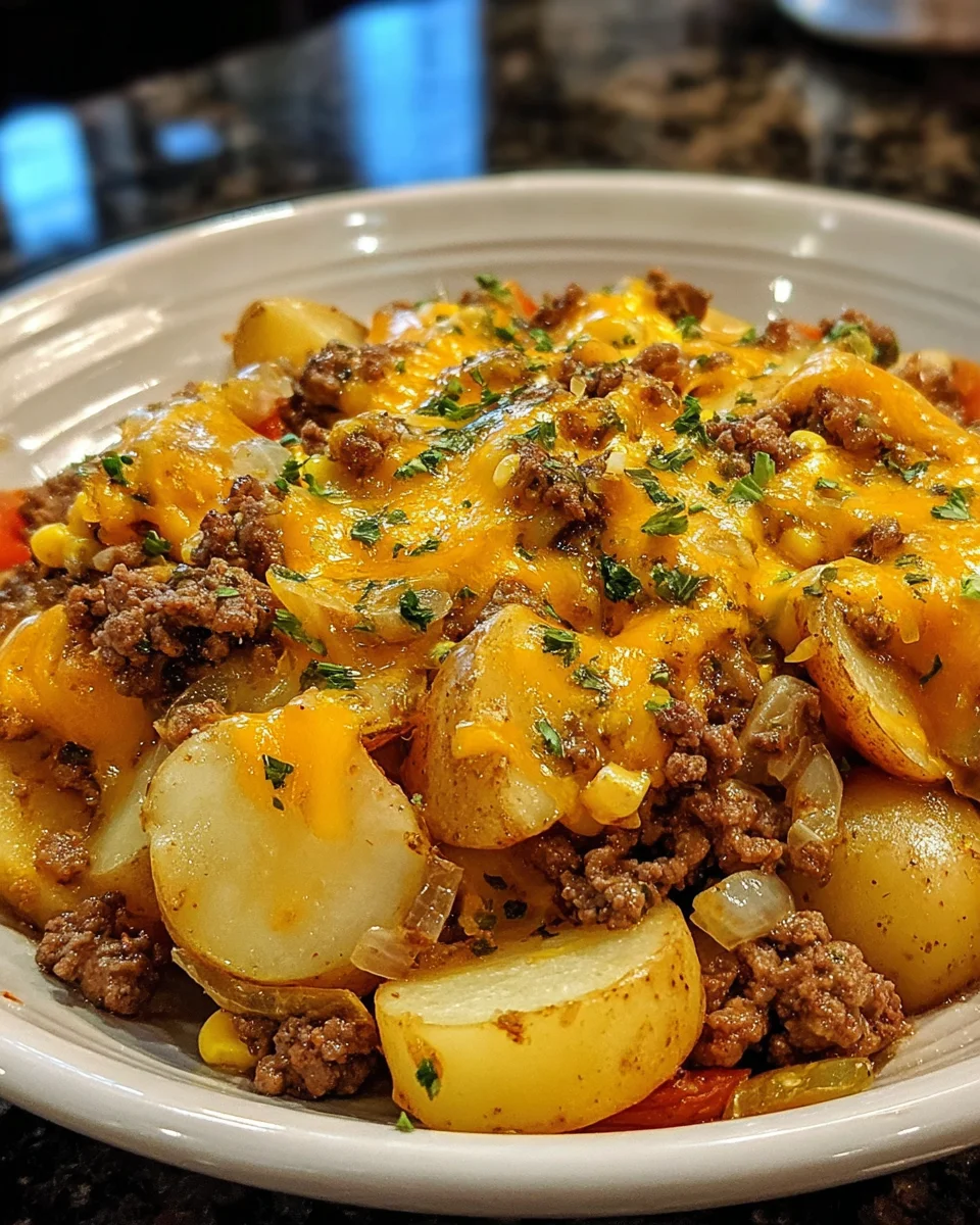 Cowboy Beef & Potato Casserole