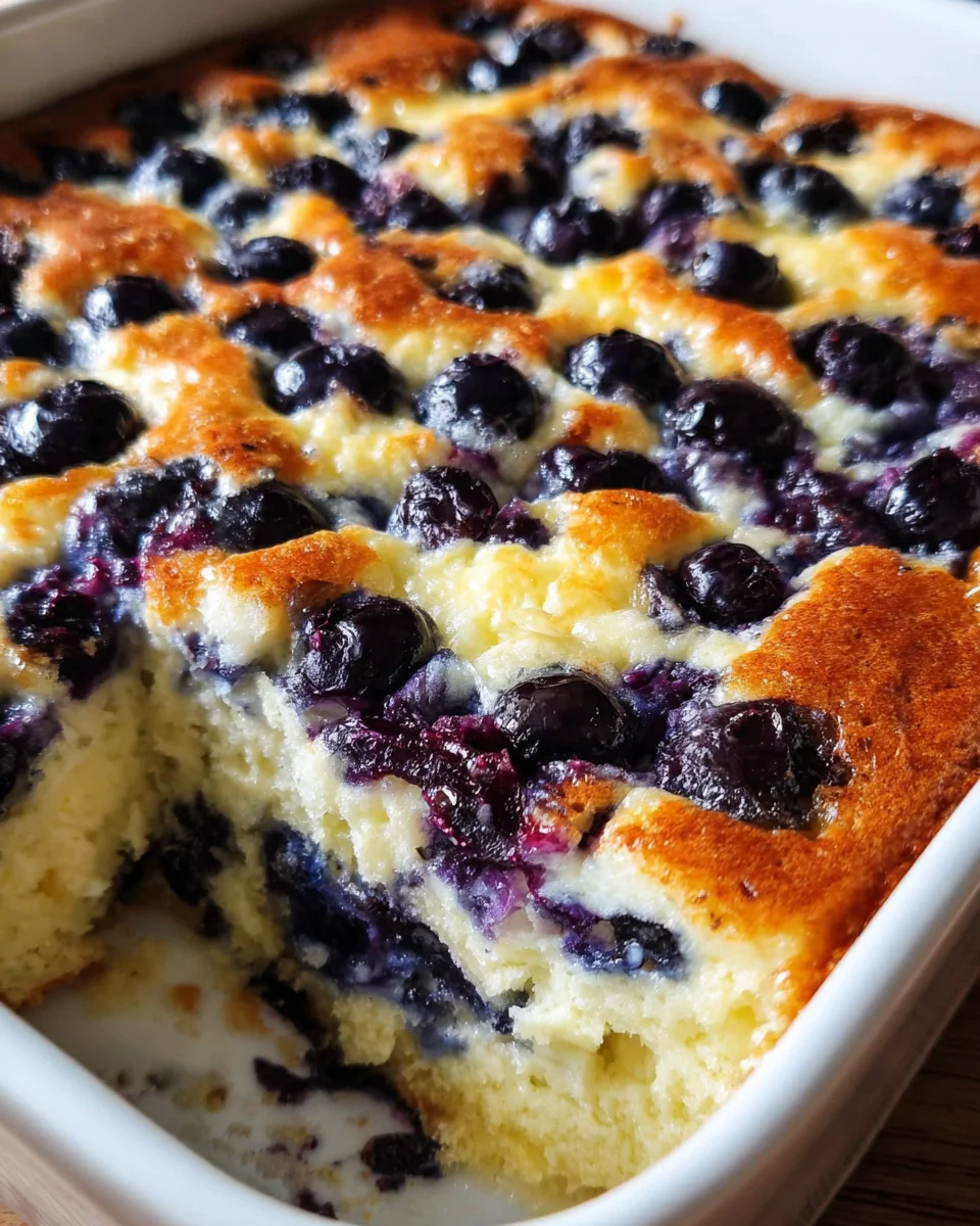 Blueberry Cottage Cheese Breakfast Bake