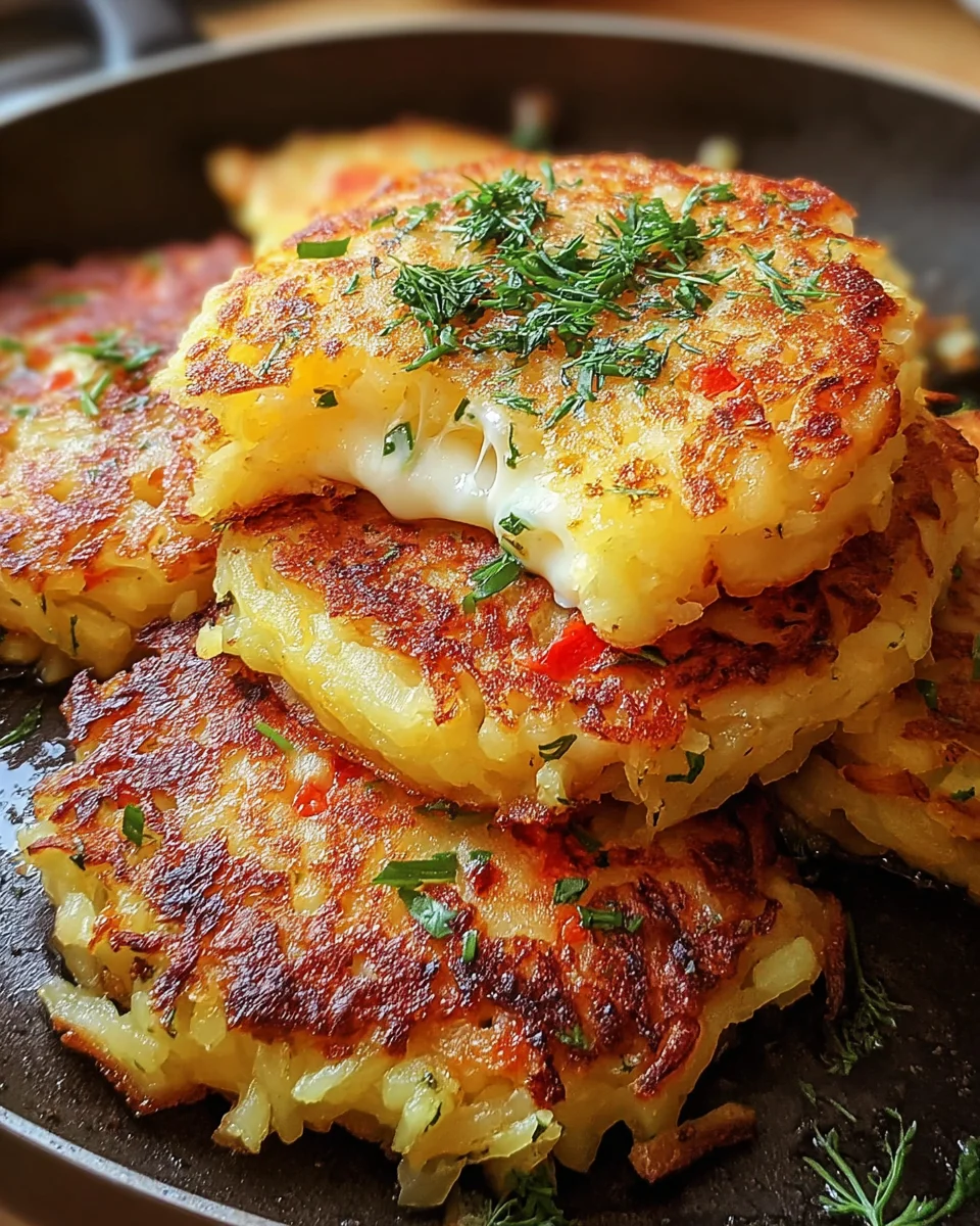 Potato and Onion Cheese Pancakes
