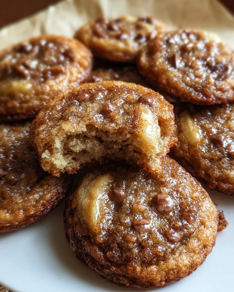 Chewy Banana Bread Cookies