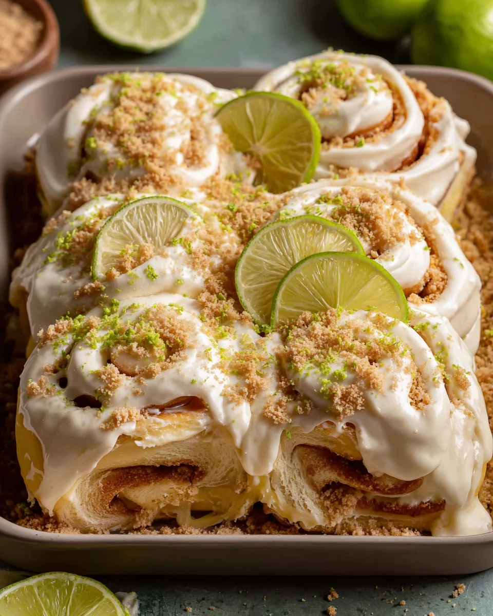 Key Lime Pie Rolls with Graham Cracker Crust