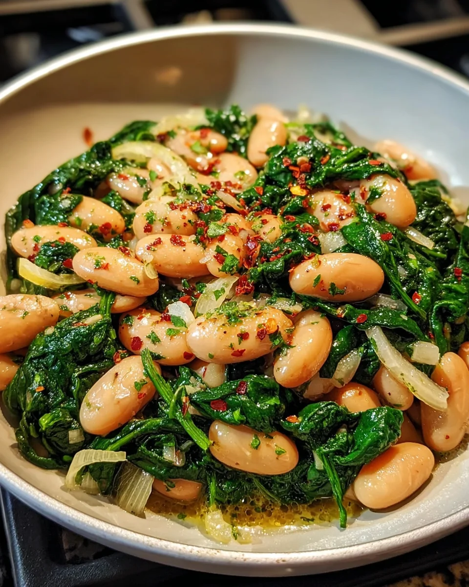 Spinach and White Beans