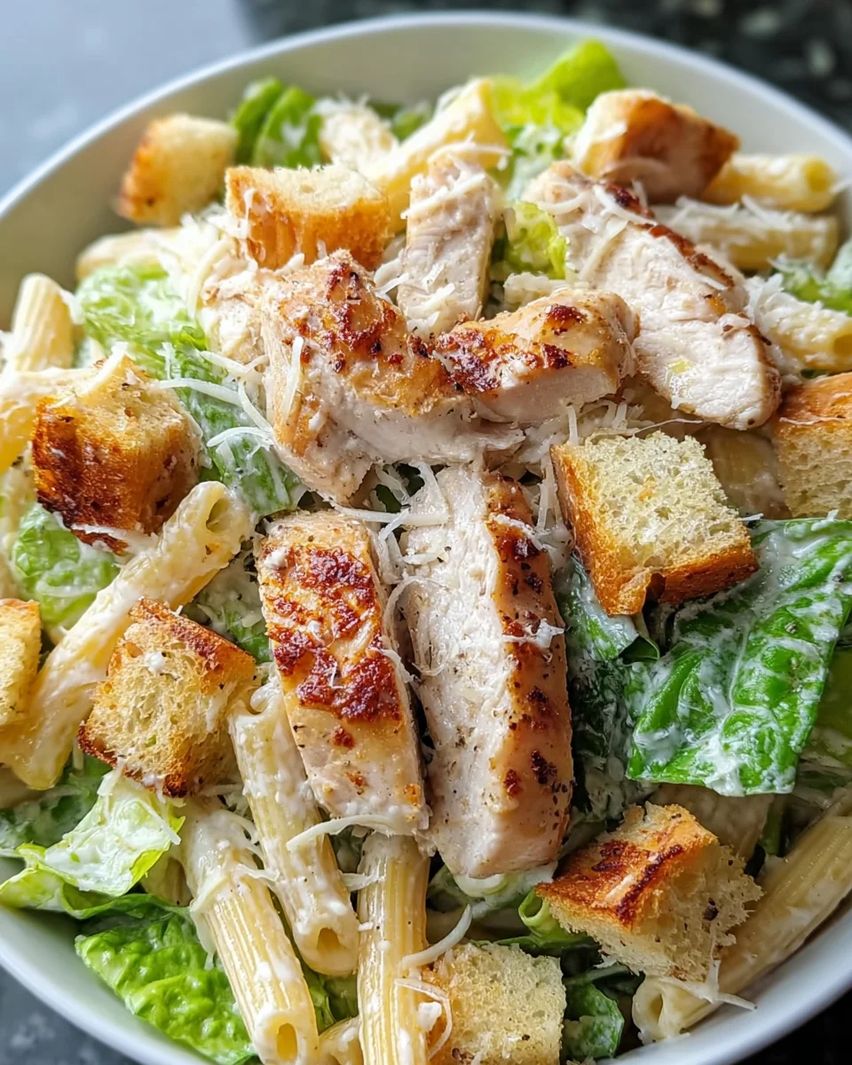 Chicken Caesar Pasta Salad