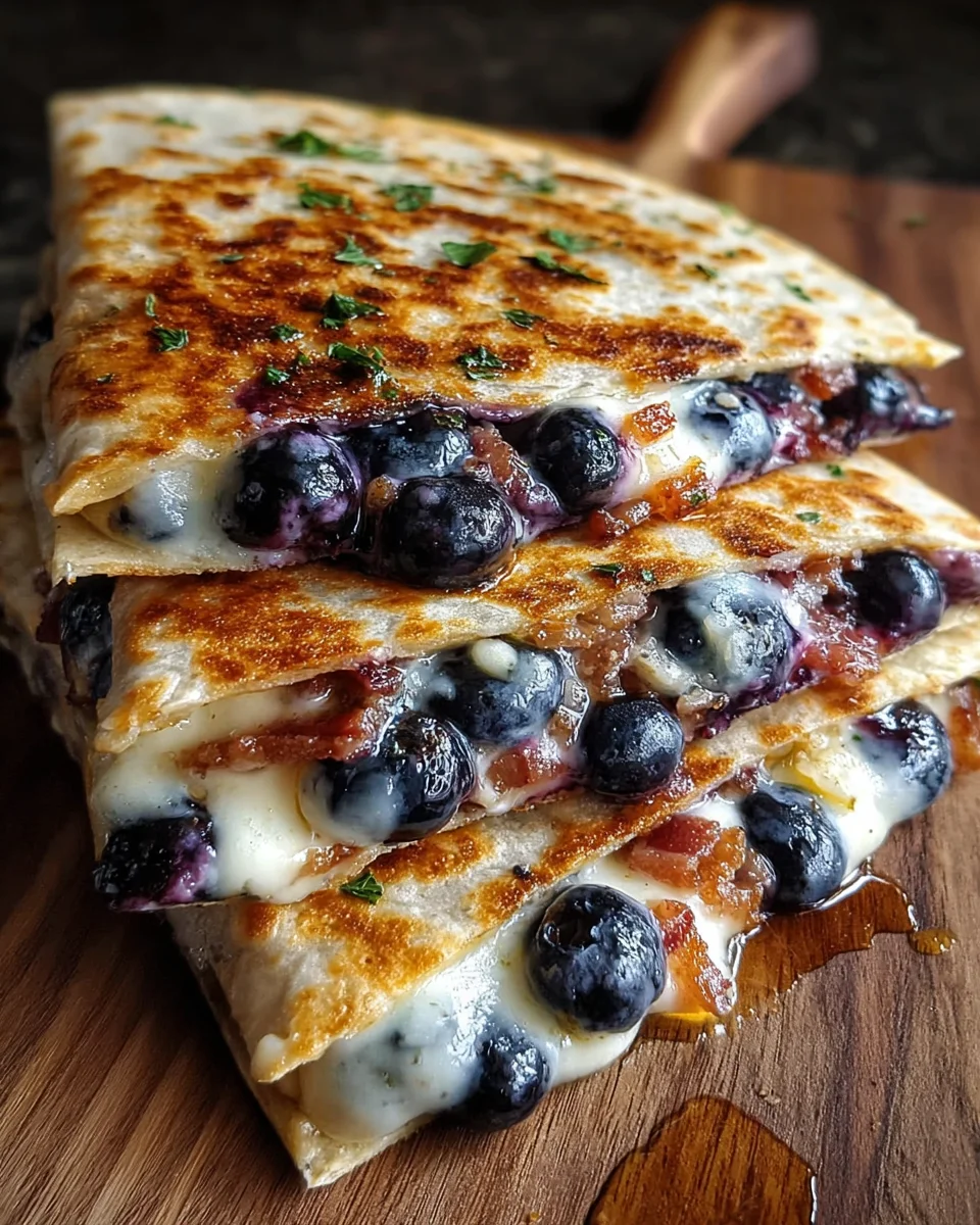 Blueberry Breakfast Quesadilla