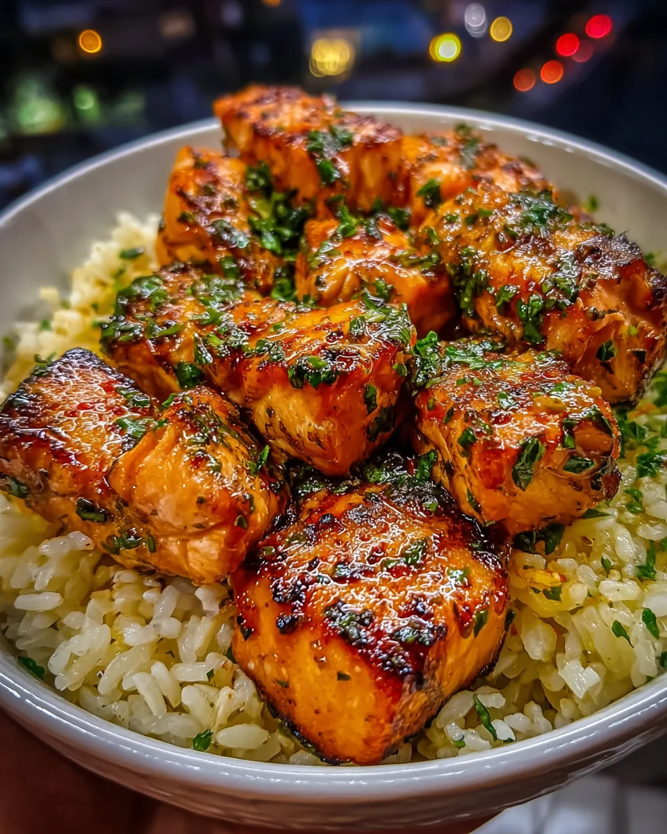 Mediterranean Salmon Lemon Rice