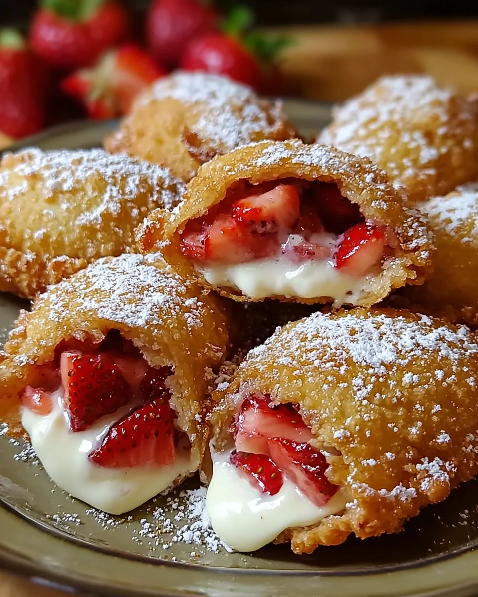 Deep-Fried Strawberry Cheesecake Pies