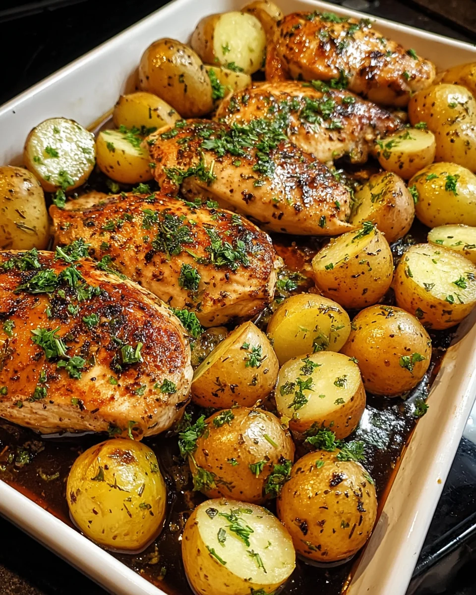 Sheet Pan Balsamic Chicken and Potatoes